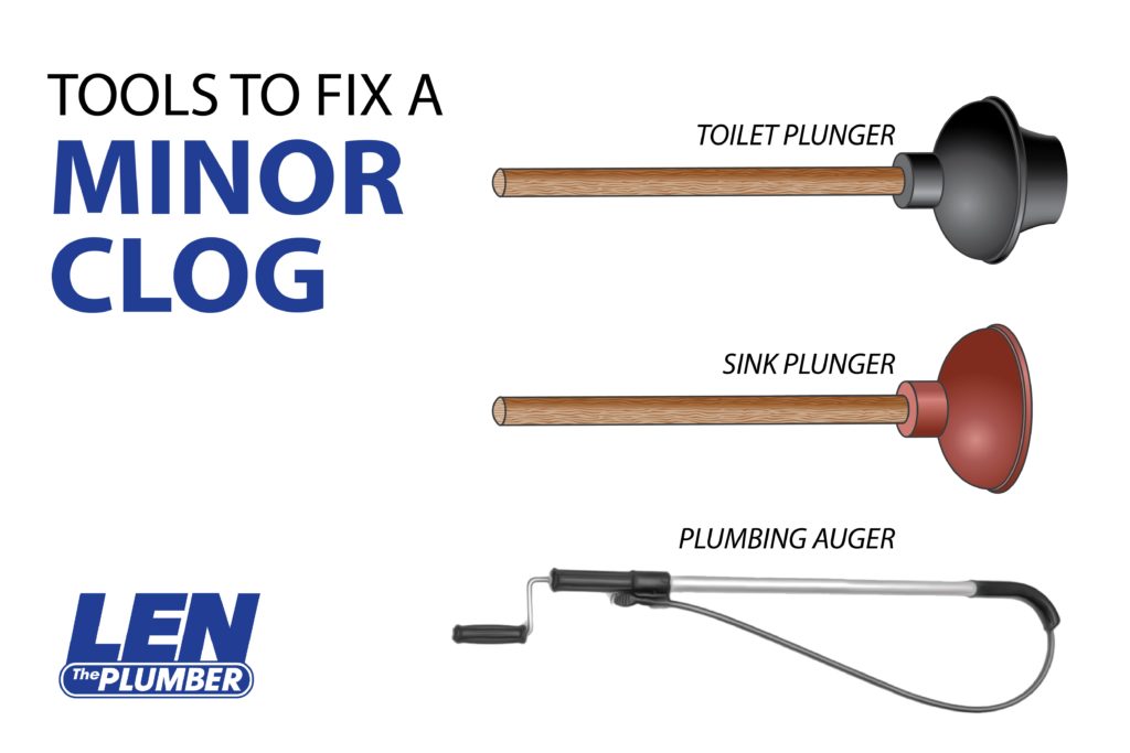 plumbing tools for clogged drains