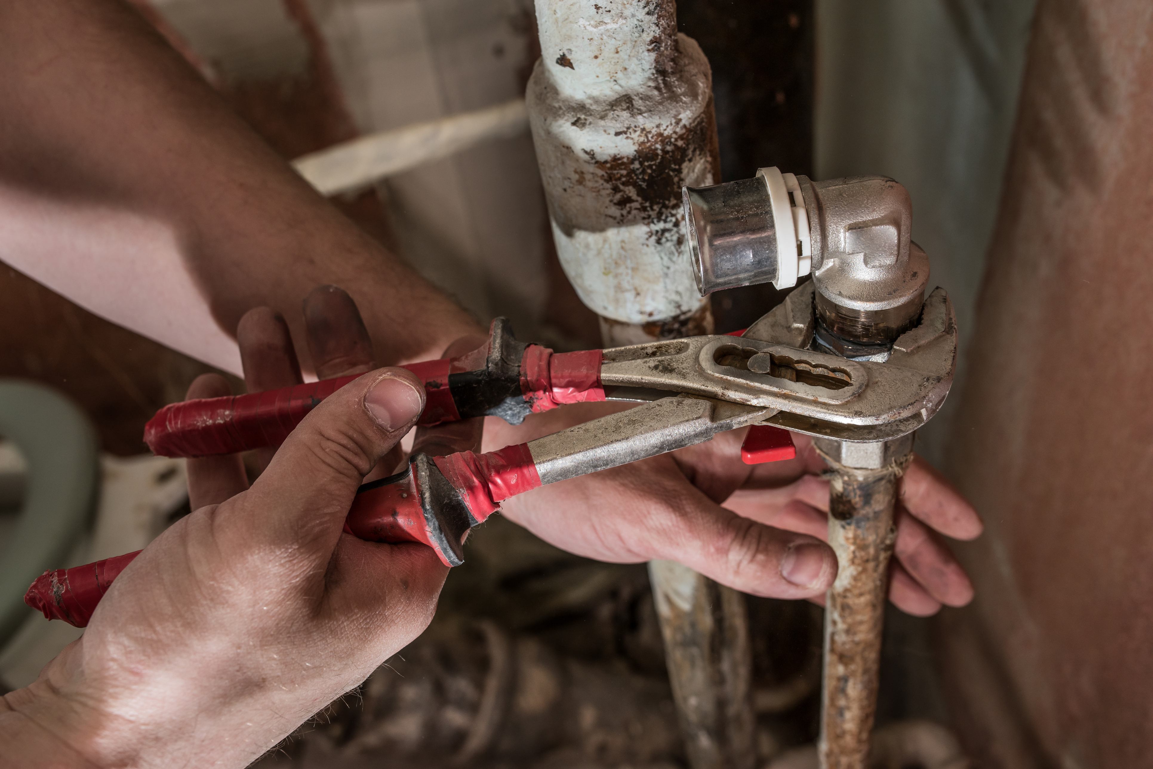  worn out plumbing pipe